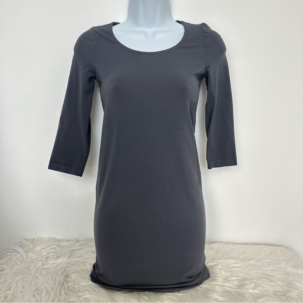 Wolford Barcelona Dress- Grey-Purple lots of stretch thick material